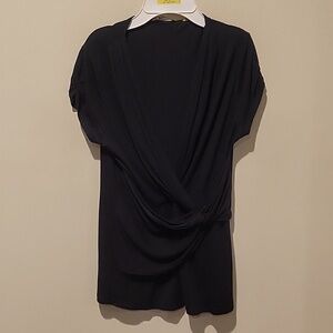 ❤️ ELIE TAHARI V NECK KNOTTED TWIST TOP, SMALL